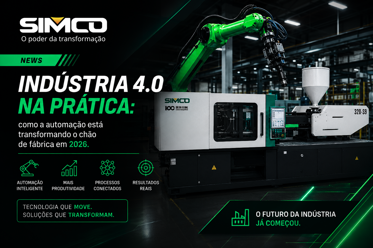 Indústria 4.0 na prática: como a automação está transformando o chão de fábrica em 2026